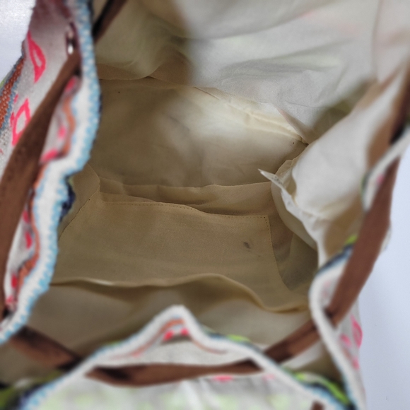 Old East Main Co. Mini Backpack Boho Aztec Western Style Multicolor 11”H x 10”L - Picture 4 of 10